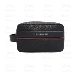 TOMMY HILFIGER Man Th Corp Washbag Pu AM0AM13048 BDS Black