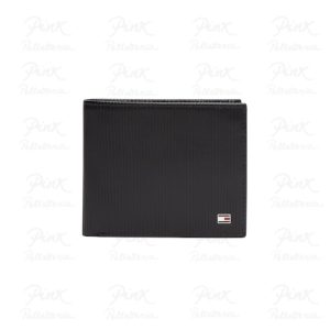 TOMMY HILFIGER Man Th Flag Portafoglio Cc + Monete AM0AM13978-BDS Nero