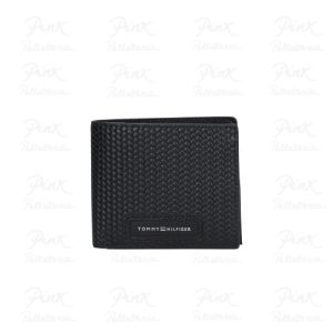 TOMMY HILFIGER Th Woven Texture Cc Flap & Coin AM0AM13735 BDS Black