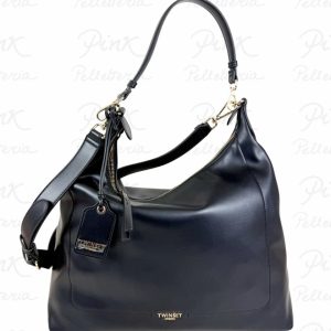 TWINSET Basic With Tag Hobo Bag 261TD8471 00006 Nero