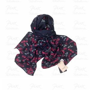 TWINSET Cherries Scarf Degrade’ 261TO5520 13502 Black/Red