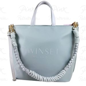 TWINSET Logo Bag Borsa Mano c/Tracolla 261TB7520 13162 Aqua