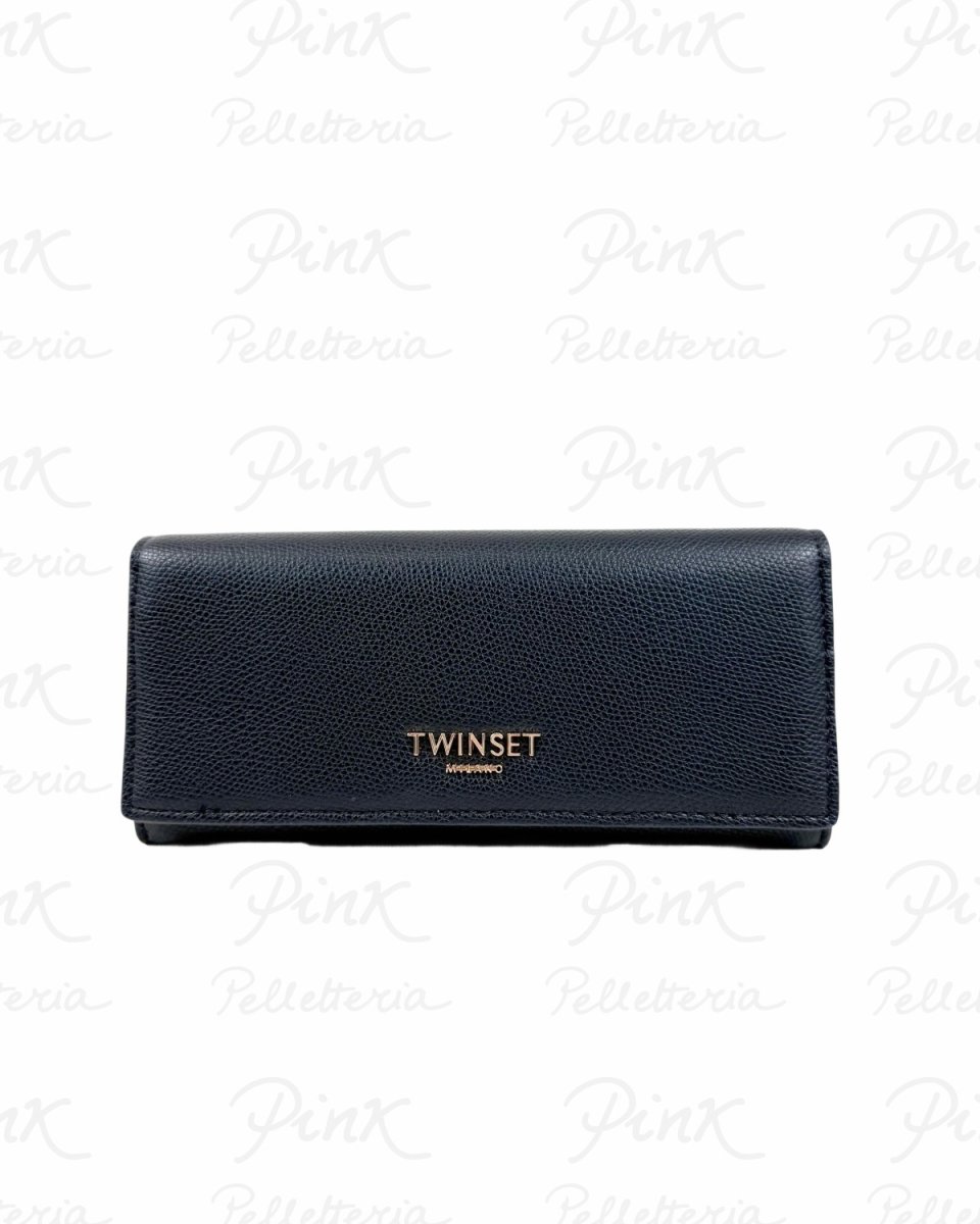 TWINSET Portafoglio Grande Soffietto 261TH7012 S17307 00006 Nero