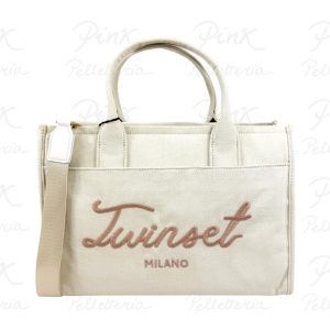 TWINSET Signature Tote Big c/Tracolla 261TB7291 13161 Delicate Sand