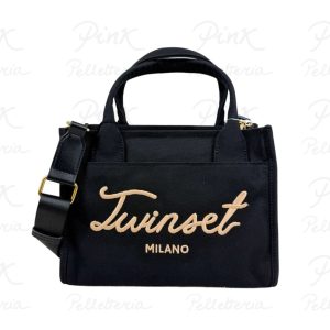 TWINSET Signature Tote Medium c/Tracolla 261TB7290 00006 Nero