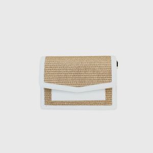 BORSA A SPALLA IN RAFIA E PELLE TARA – DISPONIBILE IN VARI COLORI