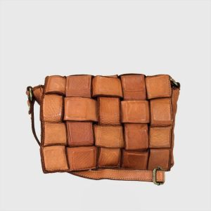 TRUSHA BORSA A TRACOLLA IN PELLE VINTAGE INTRECCIATA – DISPONIBILE IN VARI COLORI