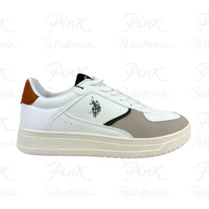 U.S. POLO ASSN. Kosmo Sneaker Man KOSMO015M/6YH1 WHI-CUO04 Bianco Cuoio