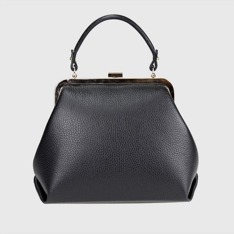 BORSA CLIC CLAC A MANO IN PELLE BOTTALATA EVO URMI – DISPONIBILE IN VARI COLORI - immagine 5