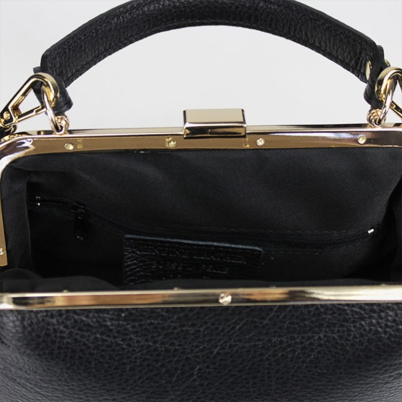 BORSA CLIC CLAC A MANO IN PELLE BOTTALATA EVO URMI – DISPONIBILE IN VARI COLORI - immagine 6