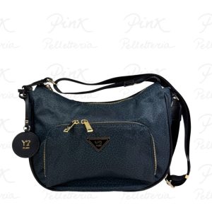 YNOT Cloud Hobo Bag W/Pocket M CLO034S6 Black