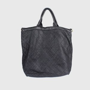 SHOPPER GRANDE PELLE INTRECCIATA VINTAGE YOKOHONO – DISPONIBILE IN VARI COLORI