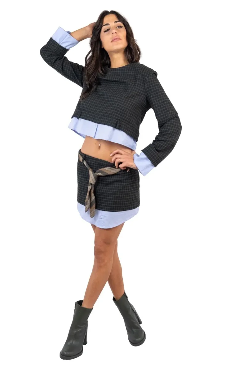 Souvenir - Maglia camicia quadri - Art. J34Y0977