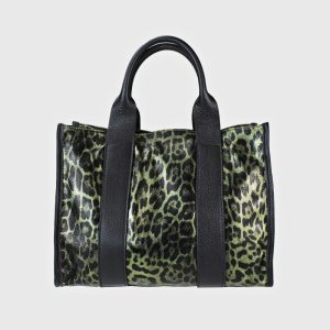 SHOPPER LEOPARDATA IN PELLE LULU – DISPONIBILE IN VARI COLORI