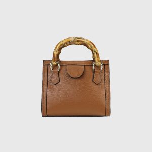 BORSA MANICI BAMBOO DONNA IN PELLE LEONARDA – DISPONIBILE IN VARI COLORI