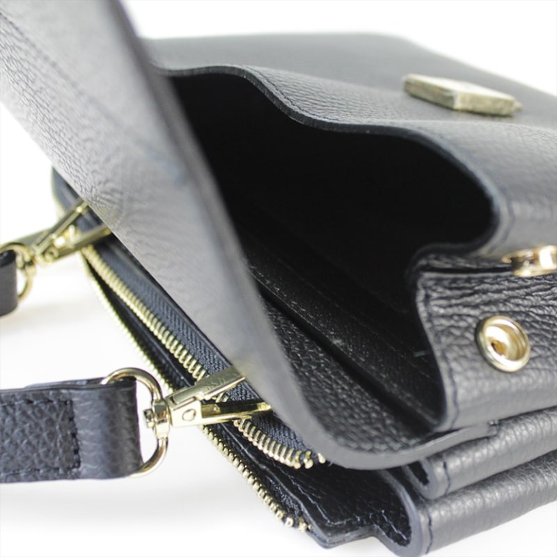 BORSA CON PATTA DAVANTI A MANO IN PELLE MARCELINA – DISPONIBILE IN VARI COLORI - immagine 7