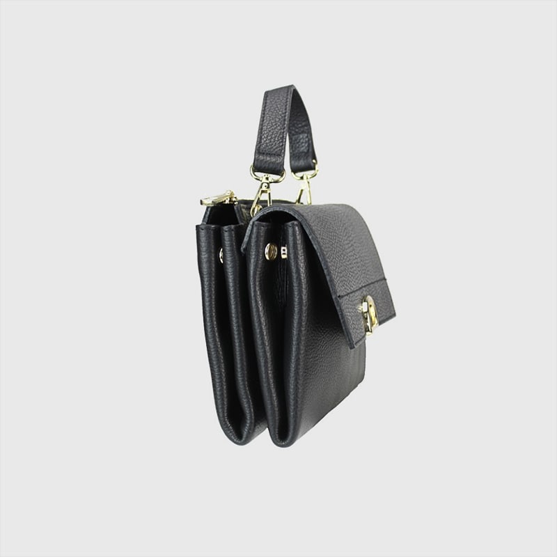 BORSA CON PATTA DAVANTI A MANO IN PELLE MARCELINA – DISPONIBILE IN VARI COLORI - immagine 5