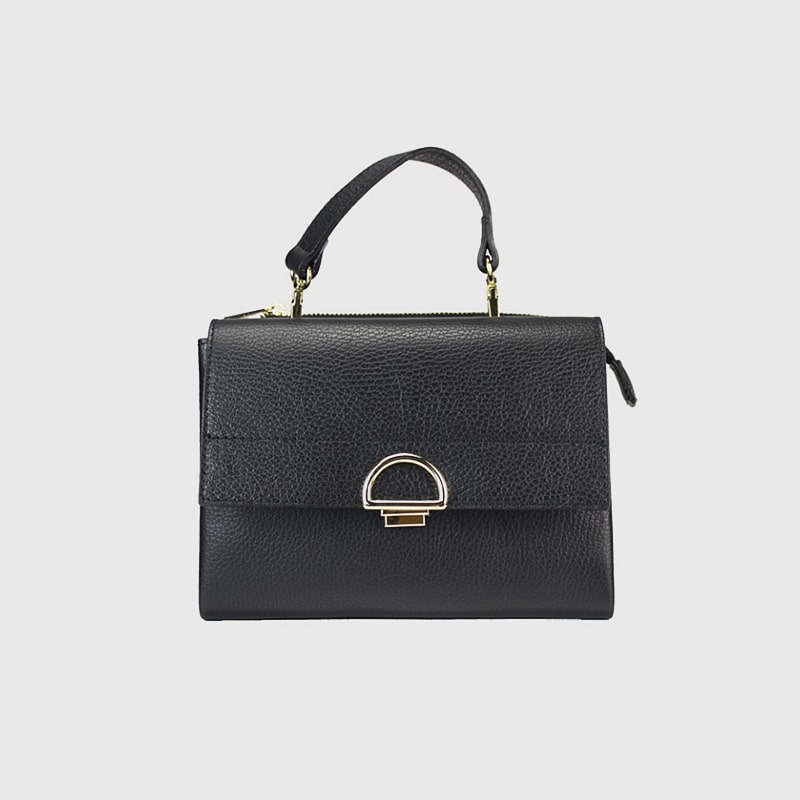 BORSA CON PATTA DAVANTI A MANO IN PELLE MARCELINA – DISPONIBILE IN VARI COLORI - immagine 4