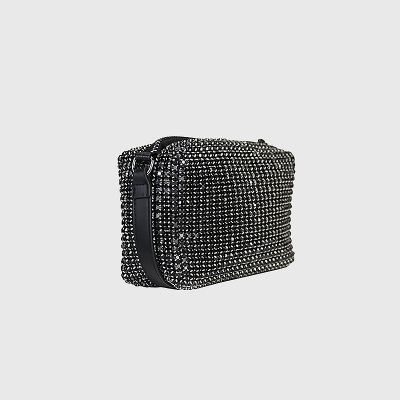 BORSA CON STRASS A MANO E TRACOLLA MAELYS – DISPONIBILE IN VARI COLORI - immagine 5
