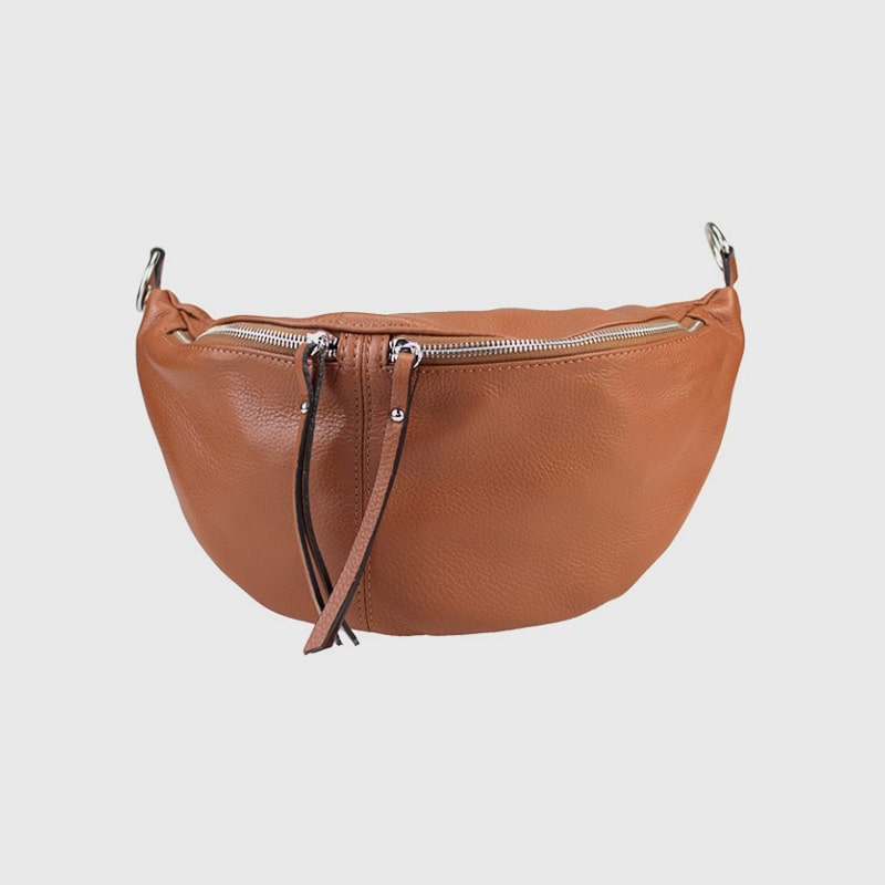 BORSA MARSUPIO A TRACOLLA IN PELLE LIAM – DISPONIBILE IN VARI COLORI - immagine 2