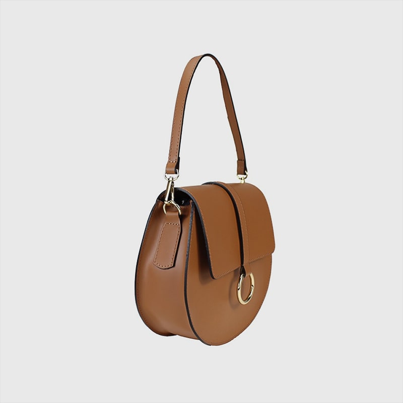 BORSA SADDLE CON PATTA IN PELLE LUCRECIA – DISPONIBILE IN VARI COLORI - immagine 5