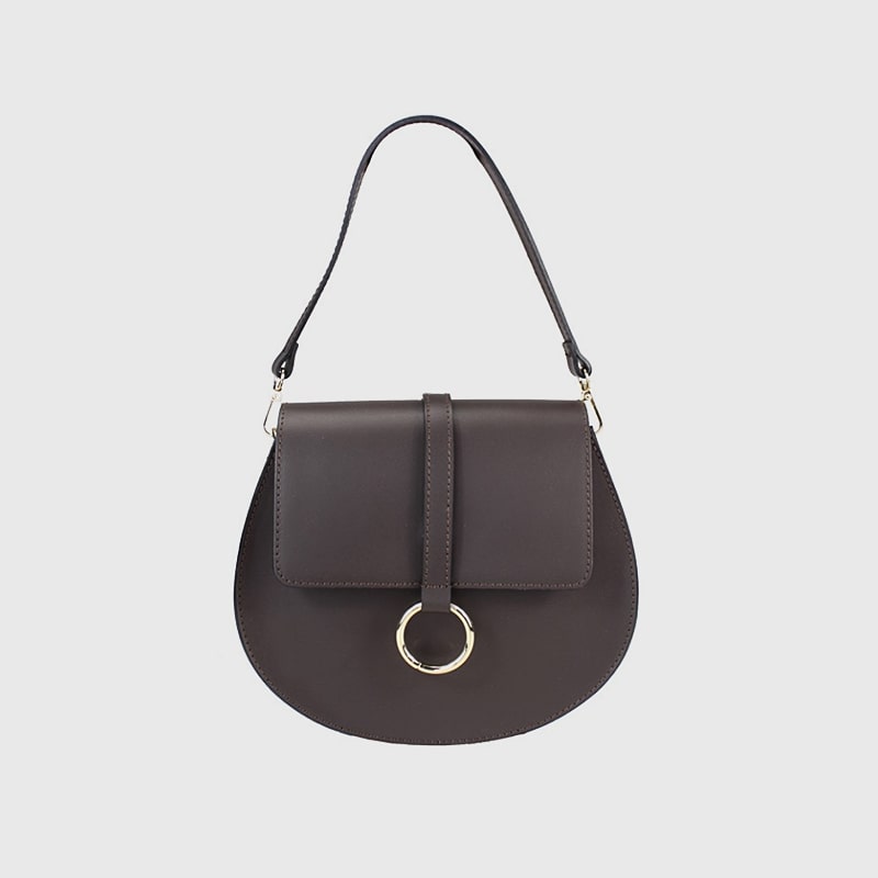 BORSA SADDLE CON PATTA IN PELLE LUCRECIA – DISPONIBILE IN VARI COLORI