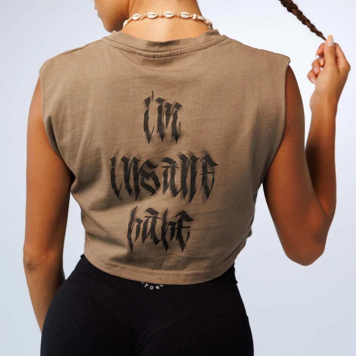 Canotta Crop W - Mud - immagine 2