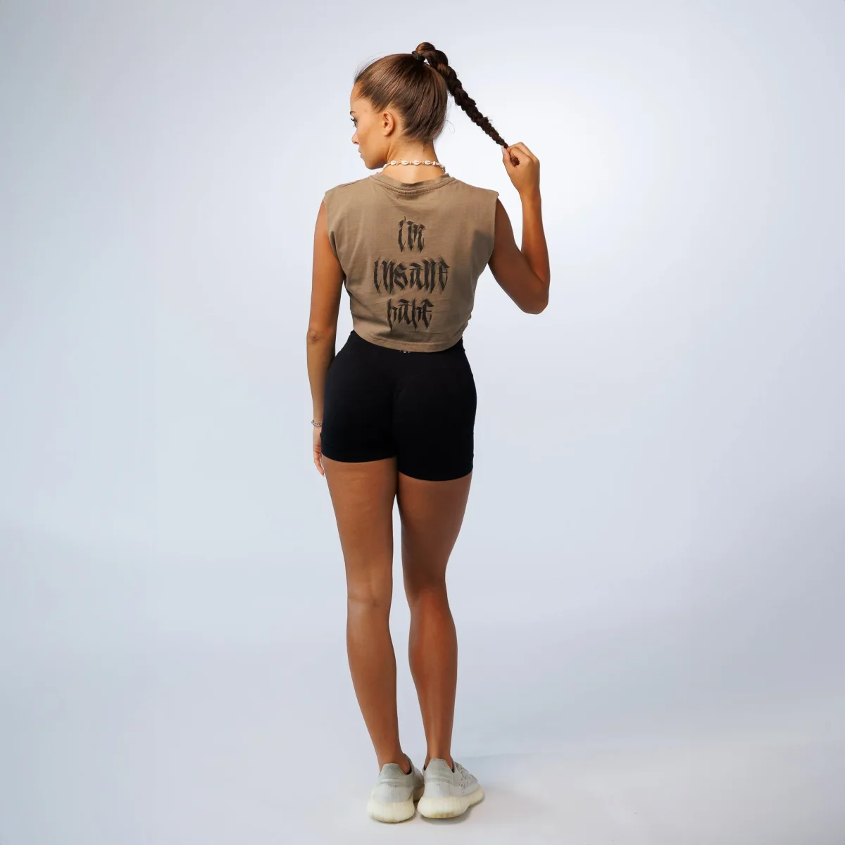 Canotta Crop W - Mud - immagine 4