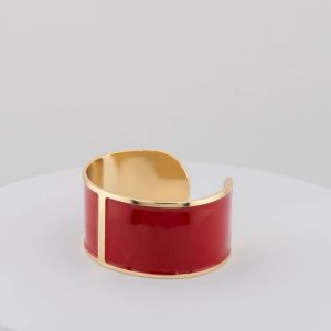 Bracciale smalto L rosso