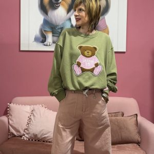 Felpina girocollo verde Dream