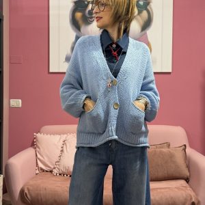 Cardigan Haveone azzurro