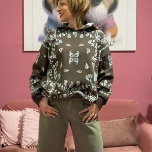 Felpa bandana cioccolato e menta