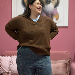 Maglioncino lurex coccio Curvy