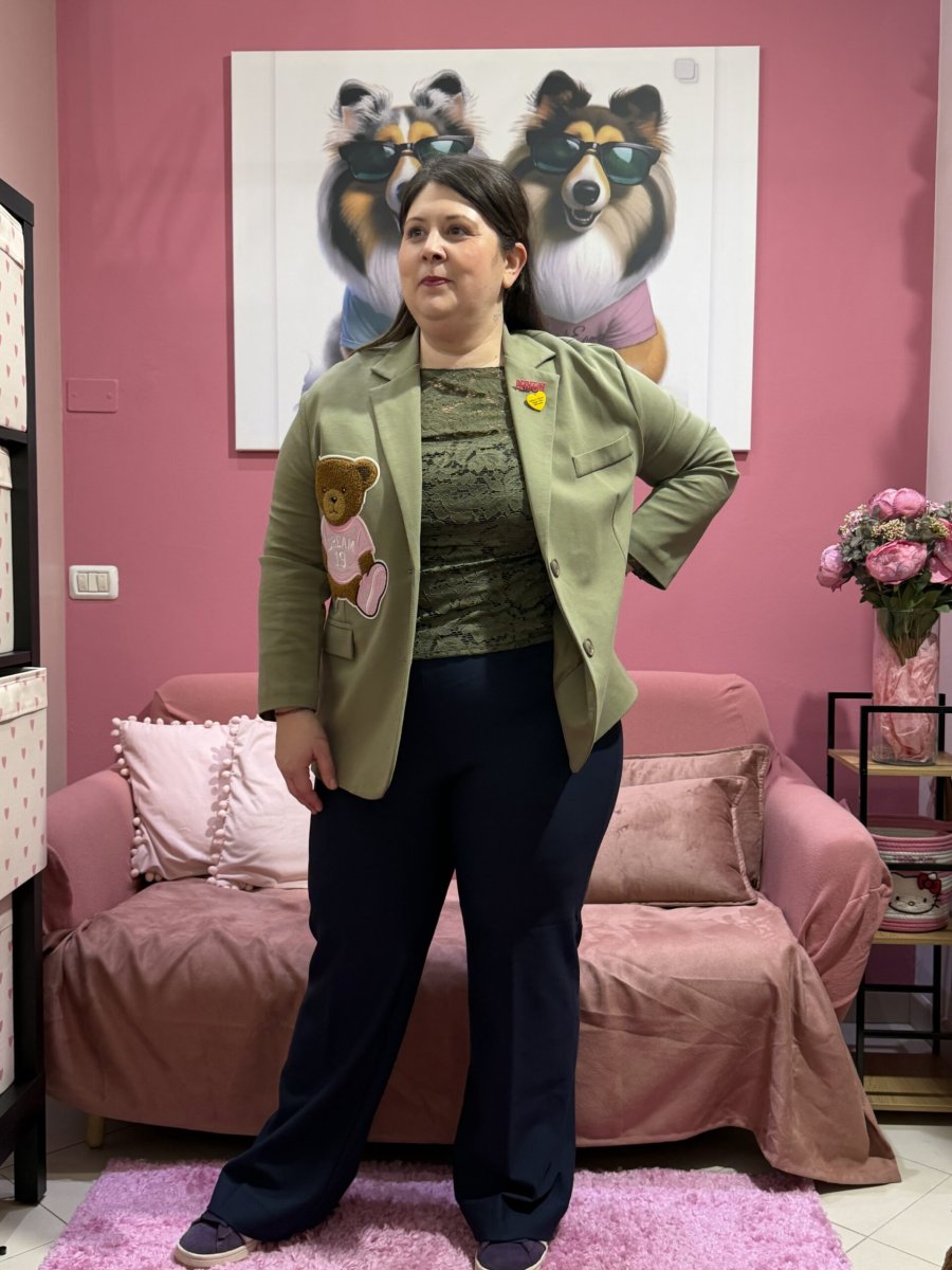 Blazer Dream Verde militare - immagine 5