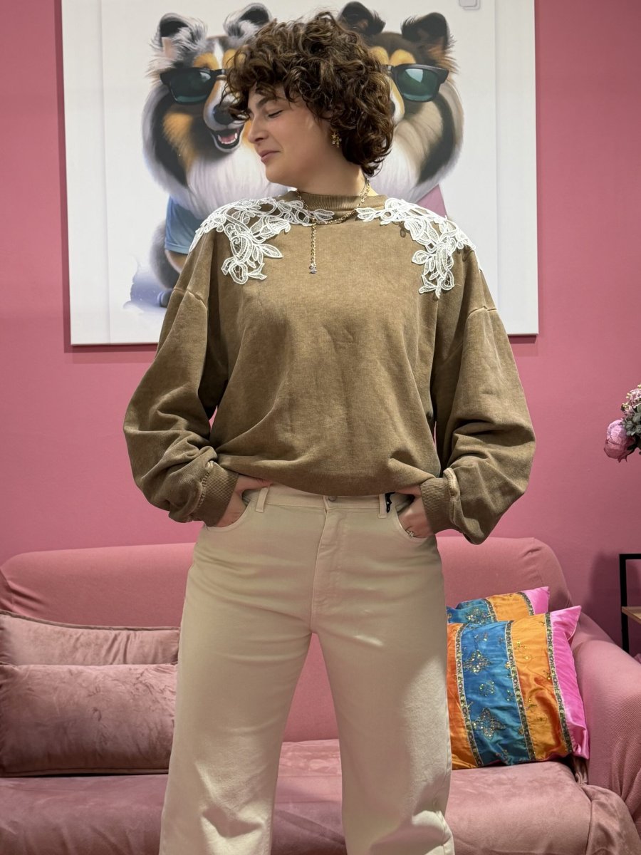 Felpa pizzo - immagine 3