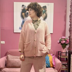 Cardigan rosa Curvy