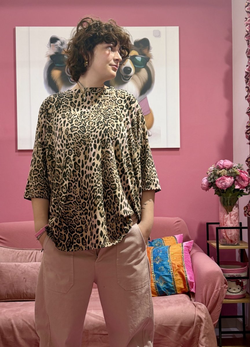T shirt leopardata Curvy