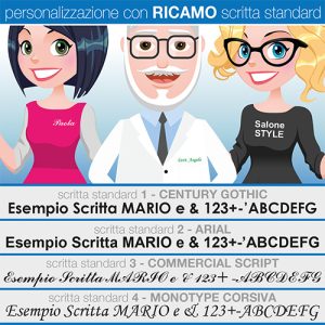 Ricamo Scritta Standard