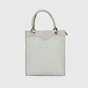 BORSA SHOPPER IN RAFIA E PELLE PETRA – DISPONIBILE IN VARI COLORI