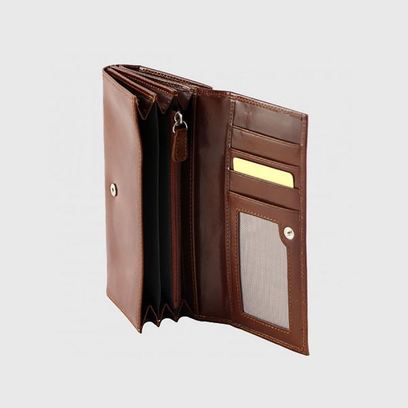 PORTAFOGLIO GRANDE IN PELLE SILVESTRE – DISPONIBILE IN VARI COLORI - immagine 4