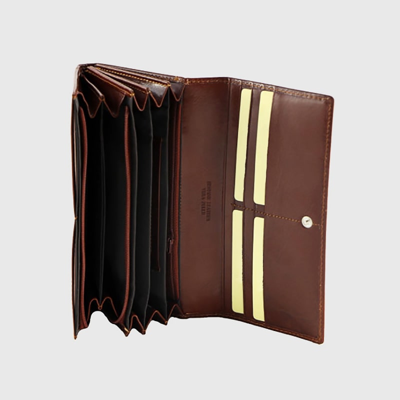 PORTAFOGLIO DONNA IN PELLE CAMILO – DISPONIBILE IN VARI COLORI - immagine 4