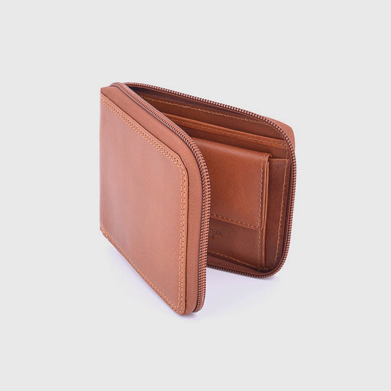 PORTAFOGLIO UOMO CON CERNIERA ARTHUR – DISPONIBILE IN VARI COLORI