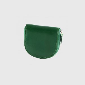 PORTAMONETE TACCO CON CERNIERA IN CUOIO SATURNINO – DISPONIBILE IN VARI COLORI